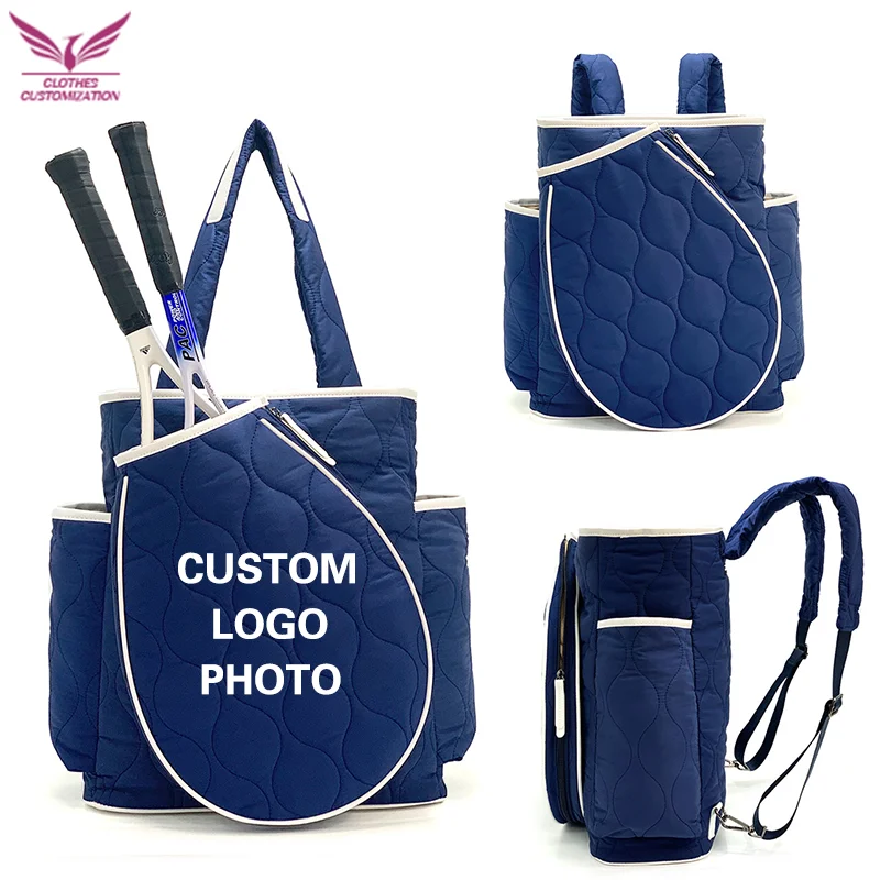 Badminton Logo - 高品質大容量スカッシュパデルバドミントンラケットハンドバッグカスタムロゴテニス収納バックパックバッグフィットネスバッグプリントテキスト