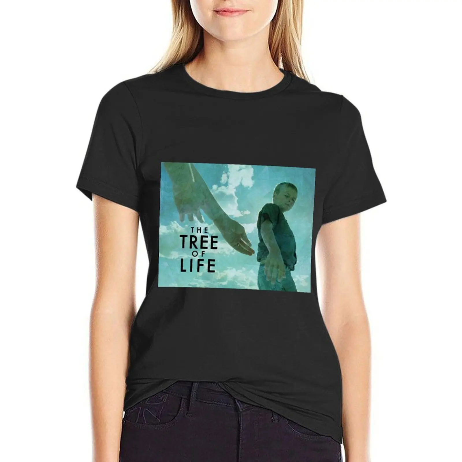 The Tree of life movie poster T-Shirt blanks animal print shirt for girls shirts graphic tees blacks Women t-shirts