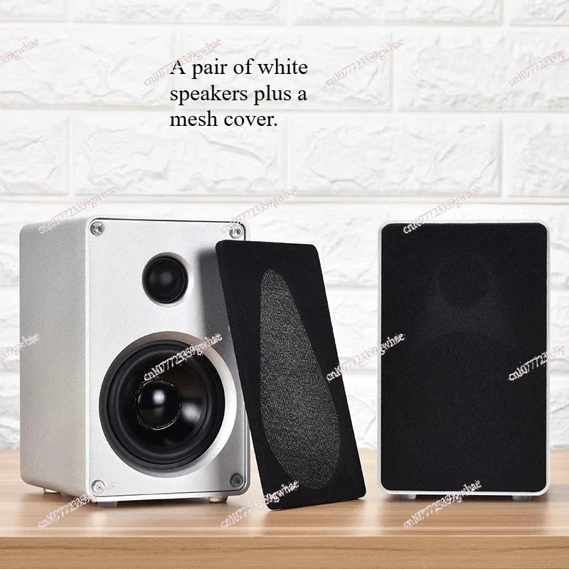 Music Art No. 1 speaker, bookshelf speaker, aluminum alloy speaker, upgraded version 3 inches, Bluetooth 5.0
