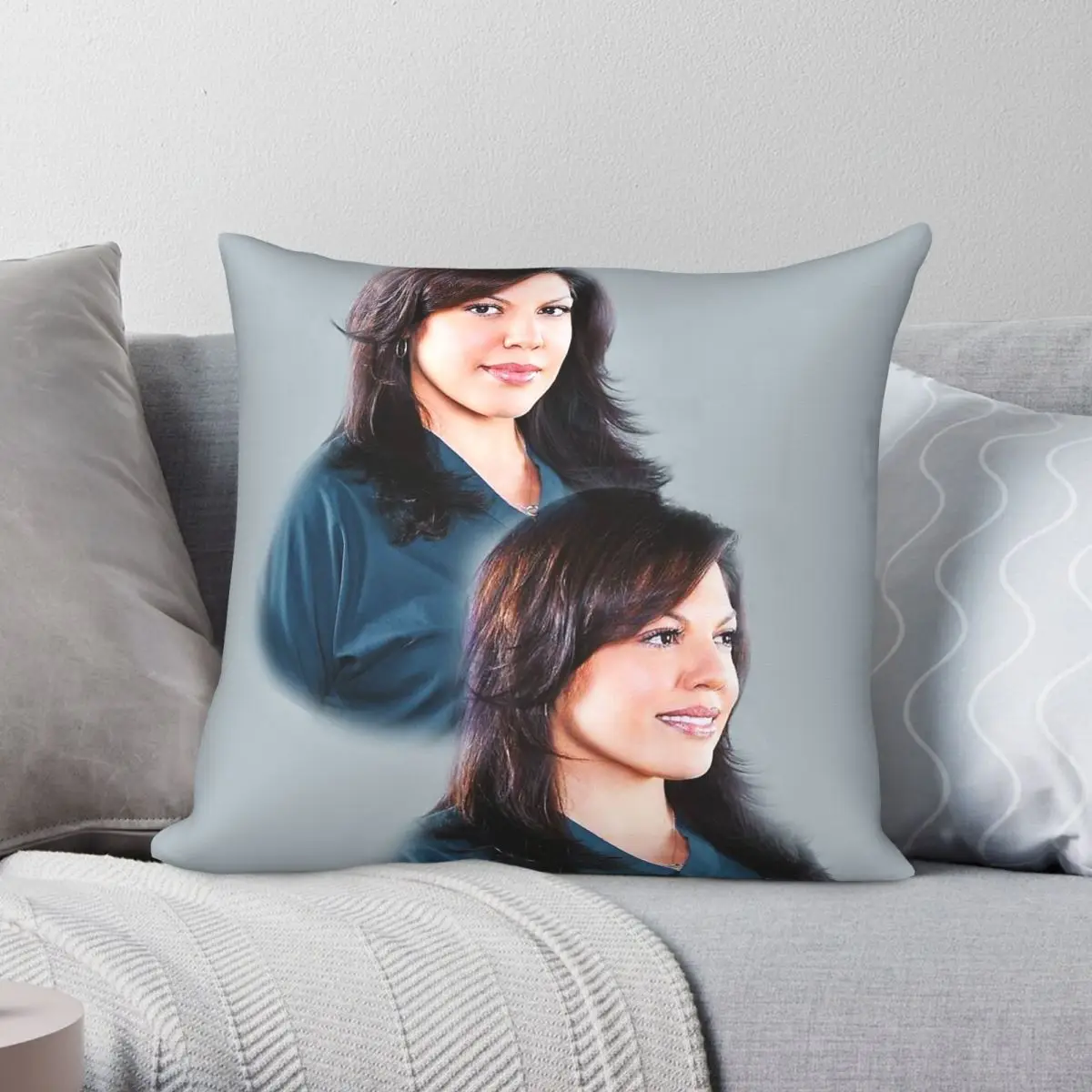 Callie Torres Sara Ramirez Square Pillowcase Polyester Linen Velvet Creative Zip Decorative Pillow Case Car Cushion Cover 18