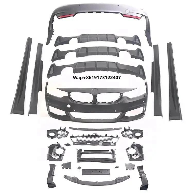 

High Quality PP Material BODY KIT for 4 Series F32 F36 Upgrade to MT Style Bodykit Front Bumper Rear Bumper Side Skirts