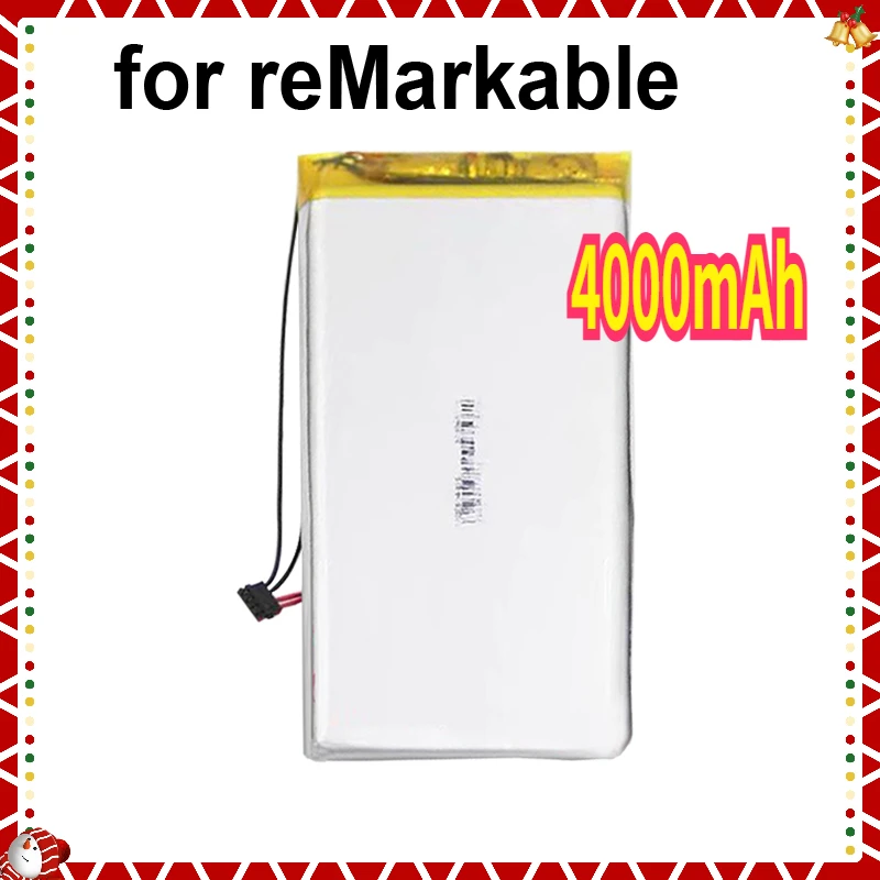 

4000mAh Battery for ReMarkable E-reader New Li-po Polymer Rechargeable Accumulator Pack Replacement Track Code