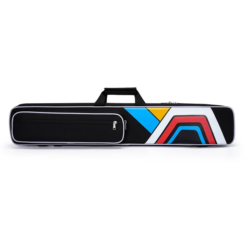 Multi-functional billiards bag 7-hole punch jump one-piece thickened double-slot 1/2 big head club bag portable shoulder bag.