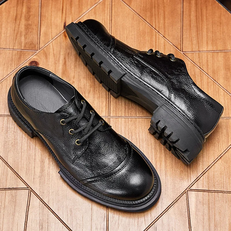 

New Comfortable Cowhide High Quality Genuine Leather Casual Business Shoes Men Luxury Dress Shoes Designer Shoes Men Handmade