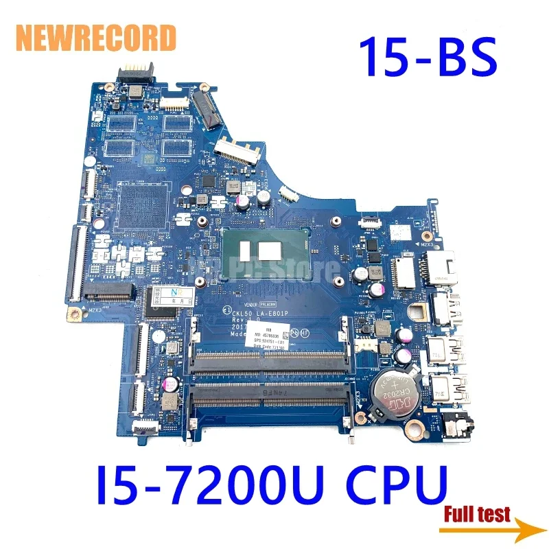 For HP 15-BS Notebook Mainboard LA-E791P LA-E801P LA-E802P 924751-001 924750-001 i3 i5 i7 6/7/8th Laptop Motherboard Full Tested