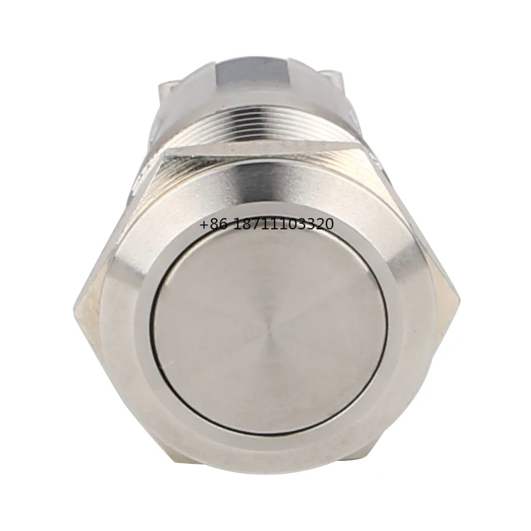 19mm Self-locking 1NO1NC Emergency Stop Metal Push Button Switch Ring Ce IP67 Stainless Steel 5A SonoffS Switch Sonnoff