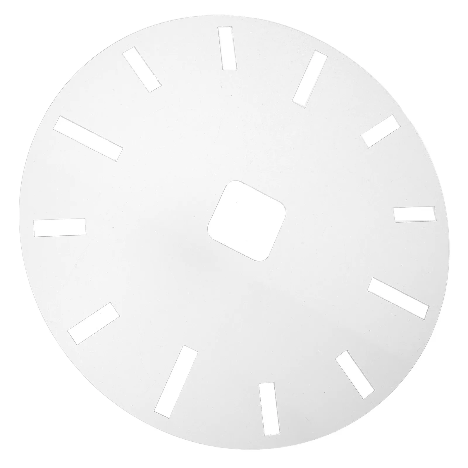 10 Inch Acrylic Clock Template Woodworking Dial Mold Precise Hole Alignment Router Template DIY Clock Face Stencil Reusable