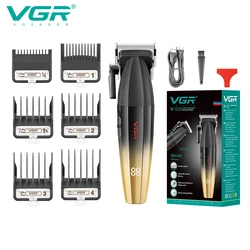 VGR ヘアクリッパー プロ ヘアトリマー 9000RPM 理容師 ヘアカット機 デジタルディスプレイ 散髪 男性用クリッパー V-003