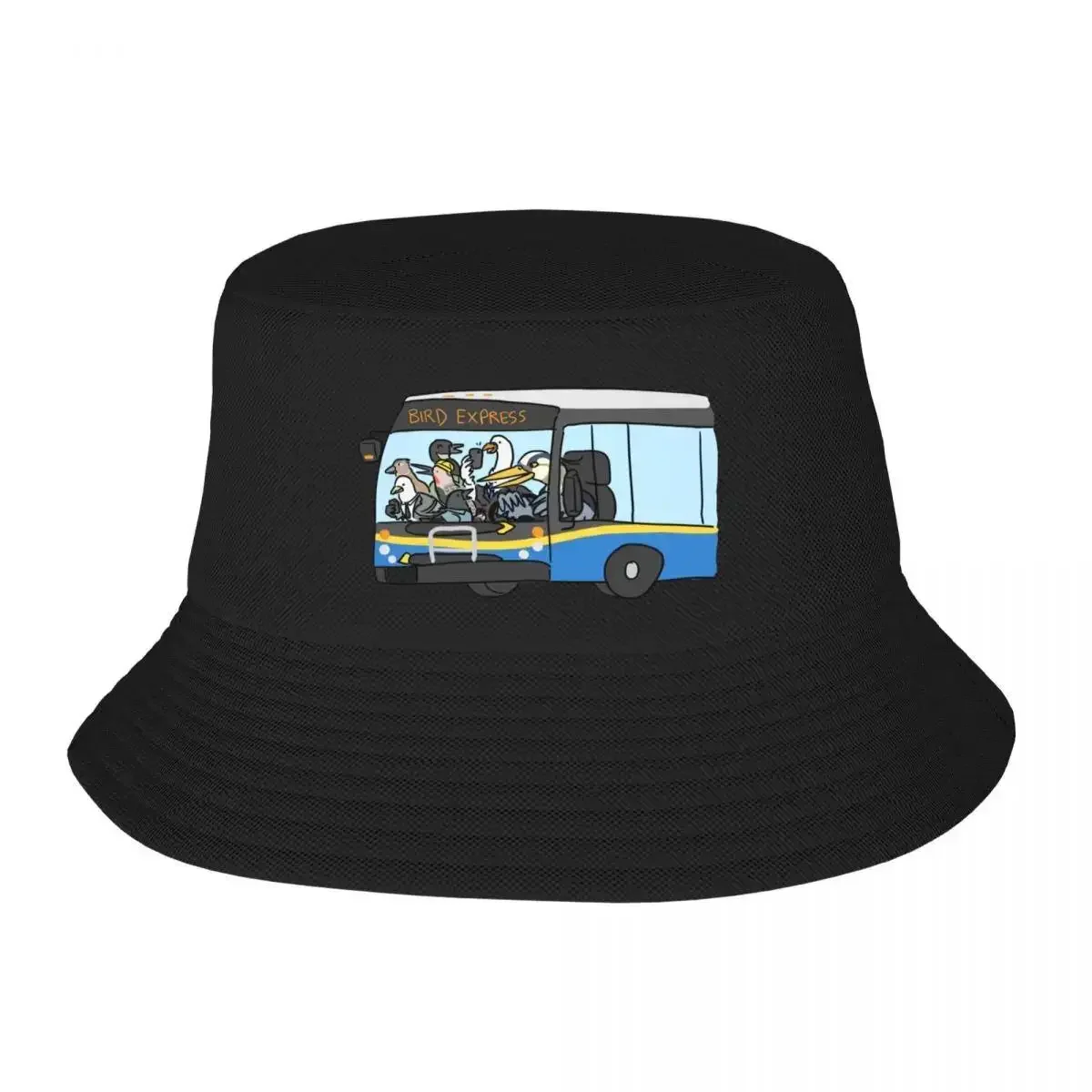Commuter Birds - Bird Express Bus Bucket Hat, sombrero de espuma para fiesta, gorra para el sol, gorra de playa para mujer, Outlet 2024 para hombre