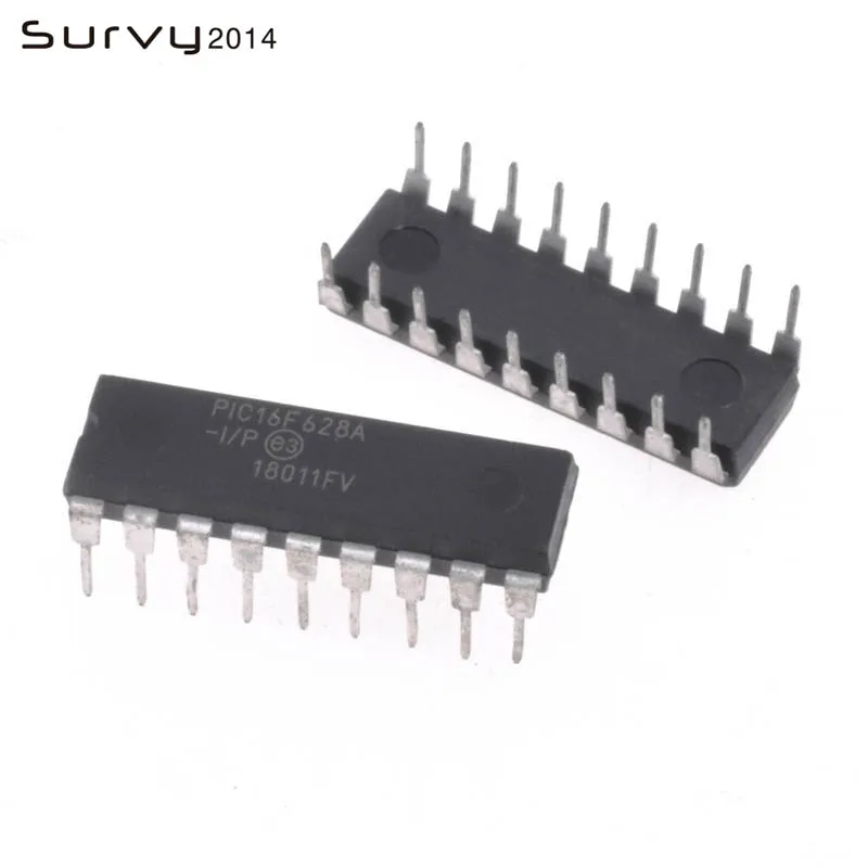 5 PCS PIC16F628A-I/P DIP-18 PIC16F628A PIC16F628 16F628 Flash-Based, 8-Bit CMOS Microcontrollers