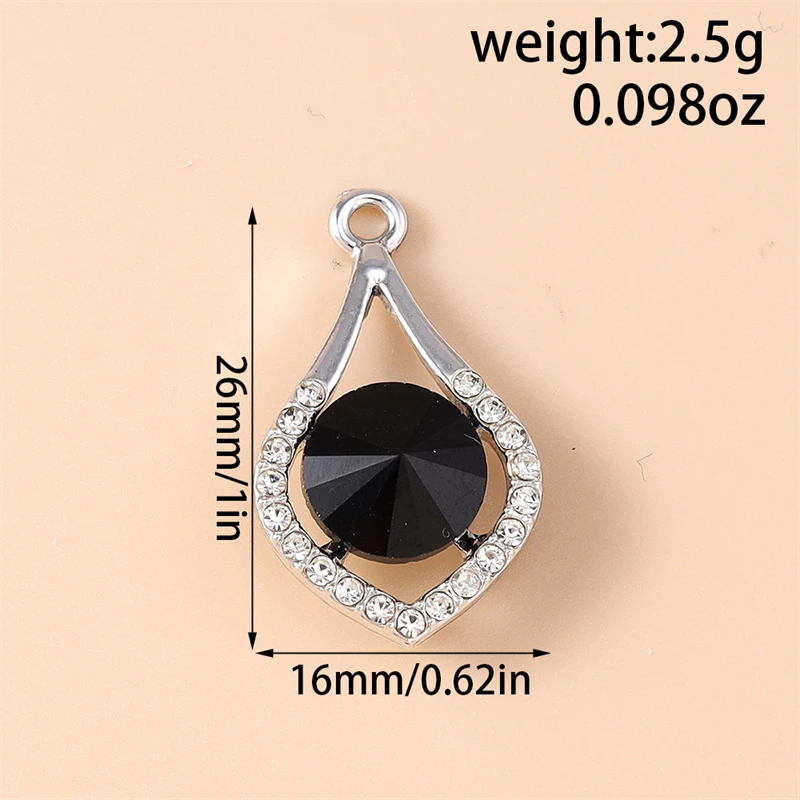 20 Stück zarte rechteckige Sonnenanhänger aus Kristall für die Schmuckherstellung, Tropfenohrringe, Halsketten, Armbänder, DIY-Bastelzubehör – Detail 9