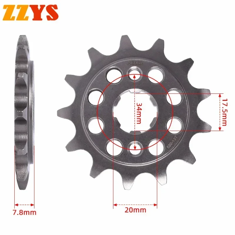 

520 13T Tooth Front Sprocket Gear Wheel Pinion For Honda Road CRF150 CRF150F 2003-2018 CRF230 CRF230F 2003-2019 2017 CRF 150 230