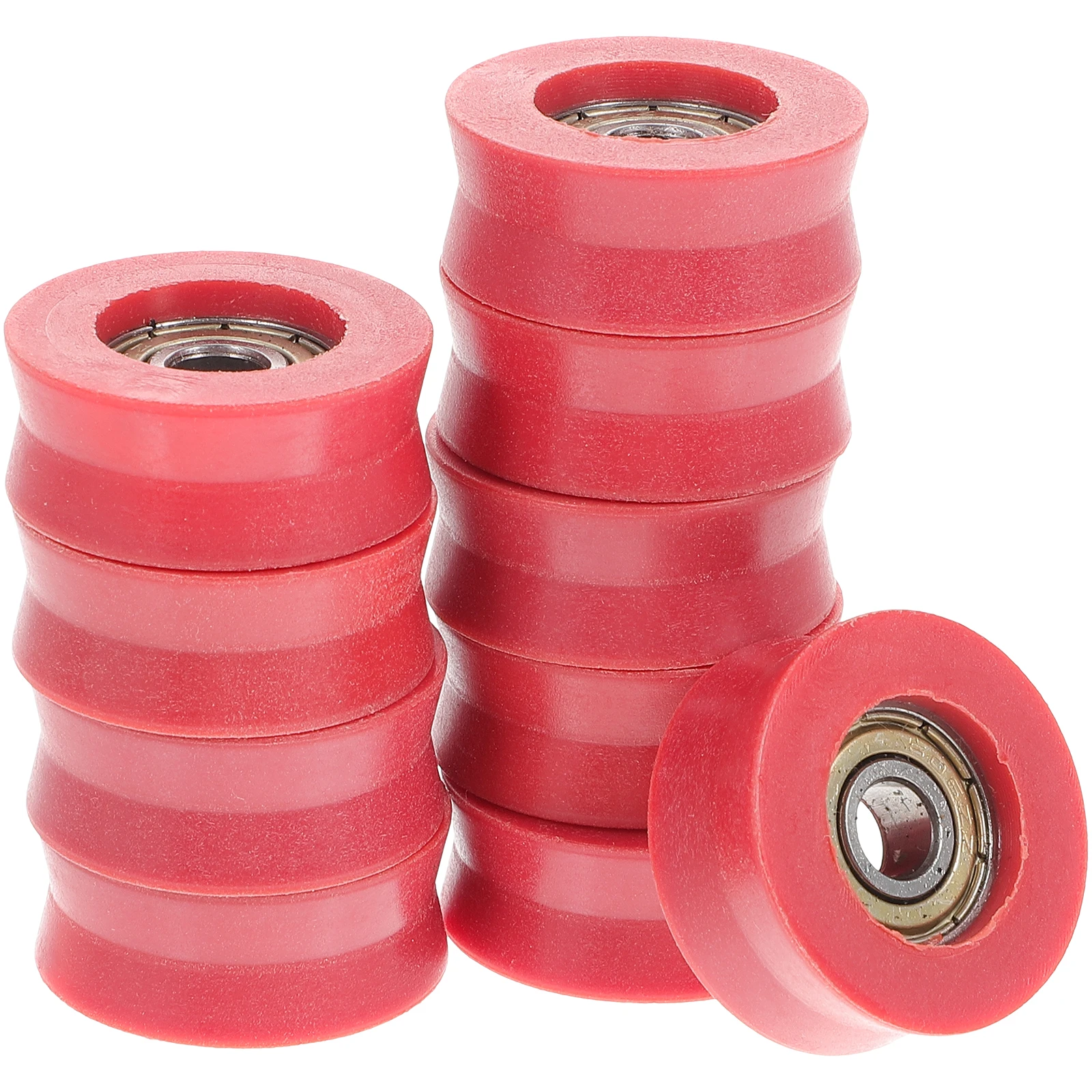 

10Pcs U Groove Nylon Pulley Sliding Door Rollers for Window Cabinet Track Bearing High Load Capacity Smooth Rolling Wheel