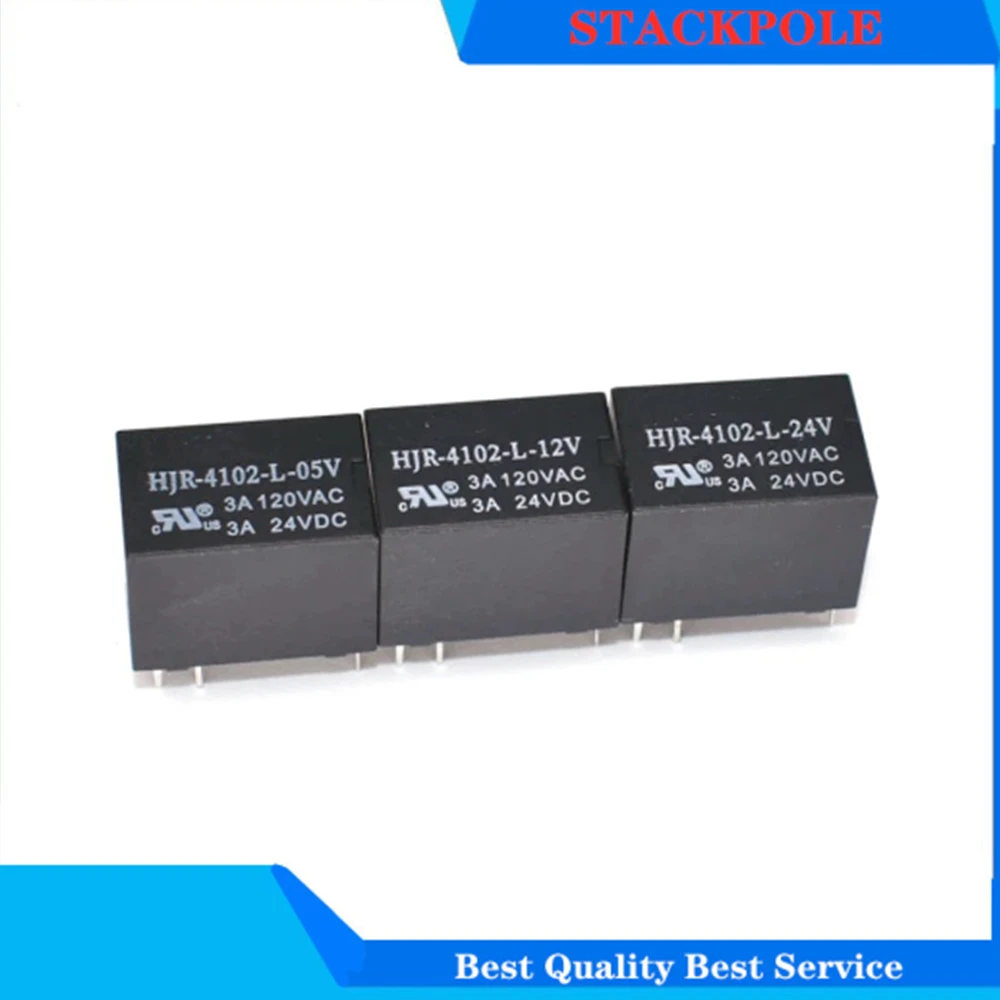 

5pieces/lot 100%l New Relay HJR-4102-L-05V HJR-4102-L-12V HJR-4102-L-24V HJR 4102 L 12V 3A 6PIN 5VDC 12VDC 24VDC