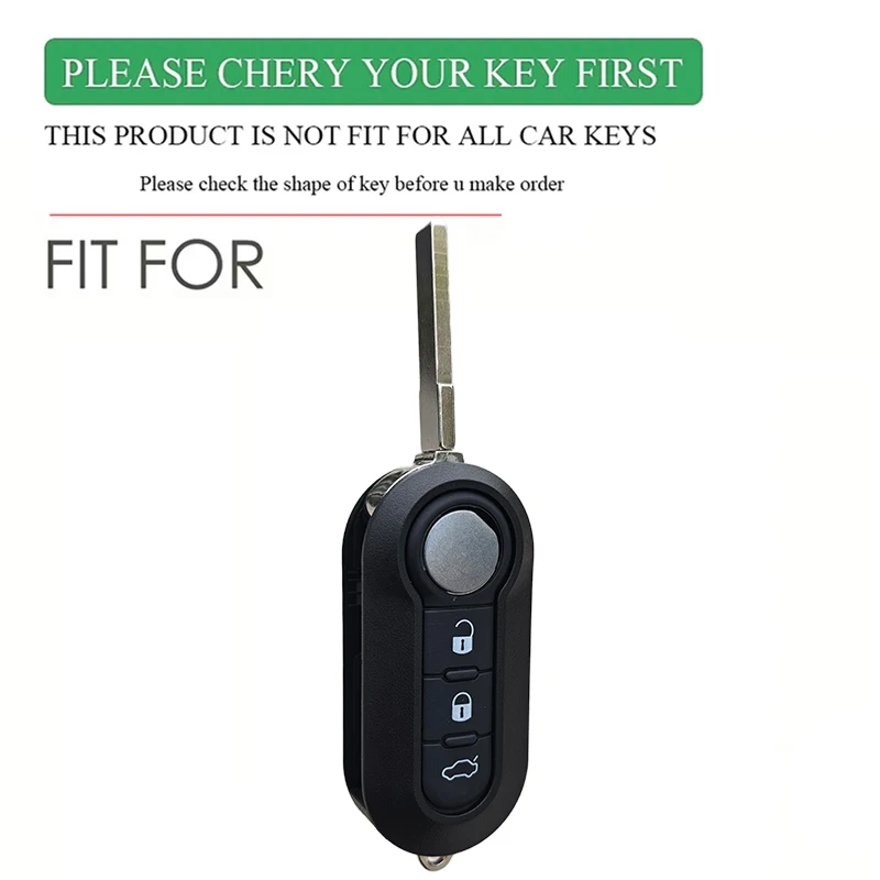 Silicone  Car Remote Key Case Cover Shell Holder For Fiat Abarth 500 595 124 Spider Ducato Panda Tipo Bravo Accessories