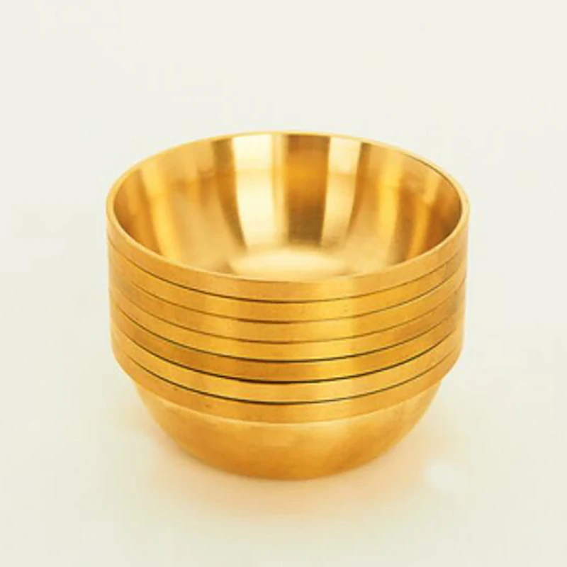1Pc Copper Tibetan Bowl Buddha Disciples to Supply Water Meditation， of the cup