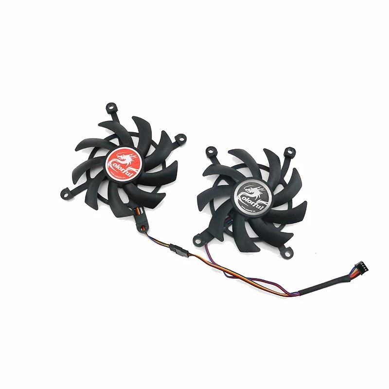 2PCS NEW Cooling Fan For COLORFUL GeForce RTX 2060 2060SUPER GTX 1660Ti 1650 1660 SUPER Graphics Card Fan 85MM 4PIN GPU FAN