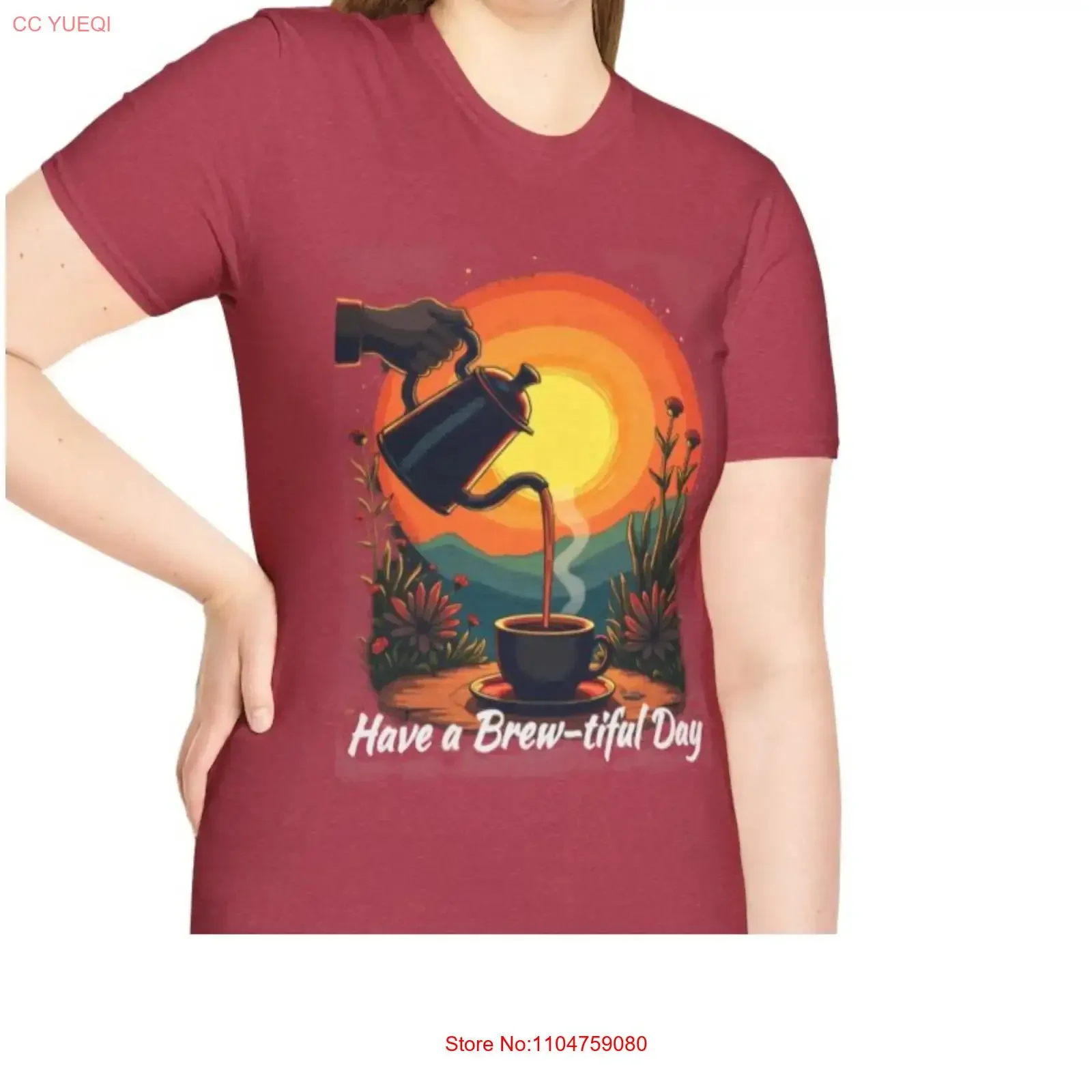 Brew tiful Day T Shirt Coffee Lover fun Apparel vintage Washed homme streetwear Comfortable Casual Slightly graphic Versatile