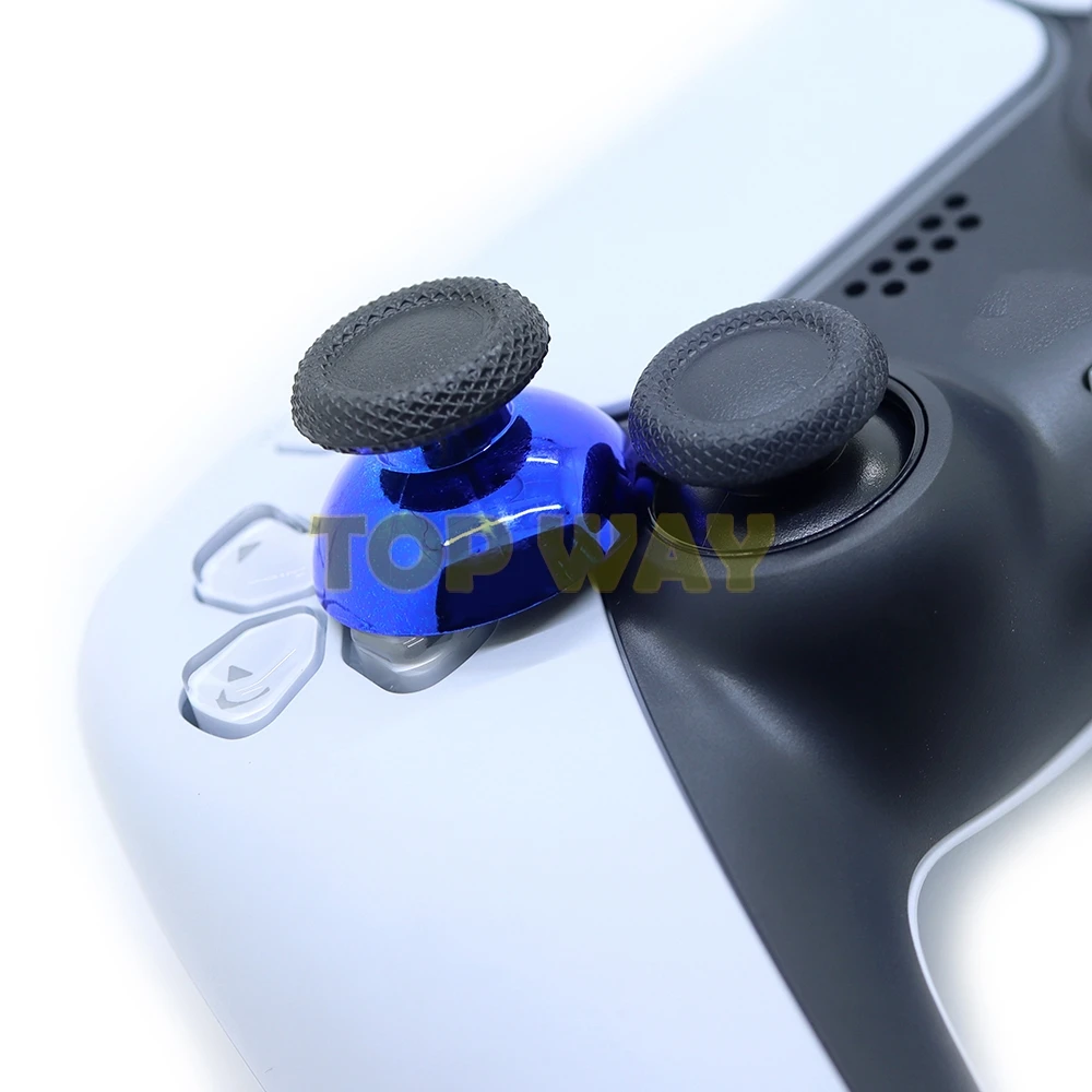 소니 플레이 스테이션 5 PS5 컨트롤러 용 1PCS 크롬 썸 스틱 버섯 캡 아날로그 스틱 썸 스틱 캡 전기 도금 도금