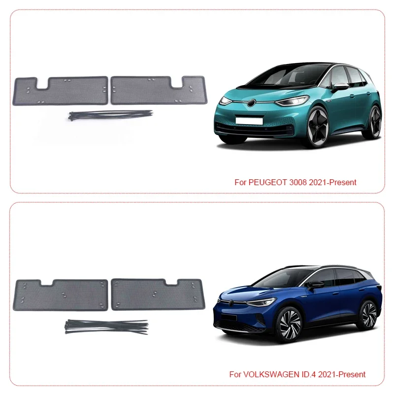 

Car Insect Screening Mesh Front Grille Insert Net Stainless Steel For Volkswagen ID.3 ID.4 2020-2025 External Auto Accessories