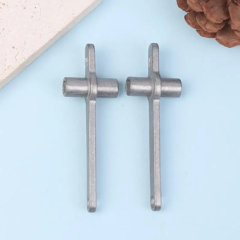 Stainless Steel Radiator Bleed Key Handle Efficient Heating Radiator Bleed Key 5Mm Hole Core Plumbing Bleed Wrench Repair Tools