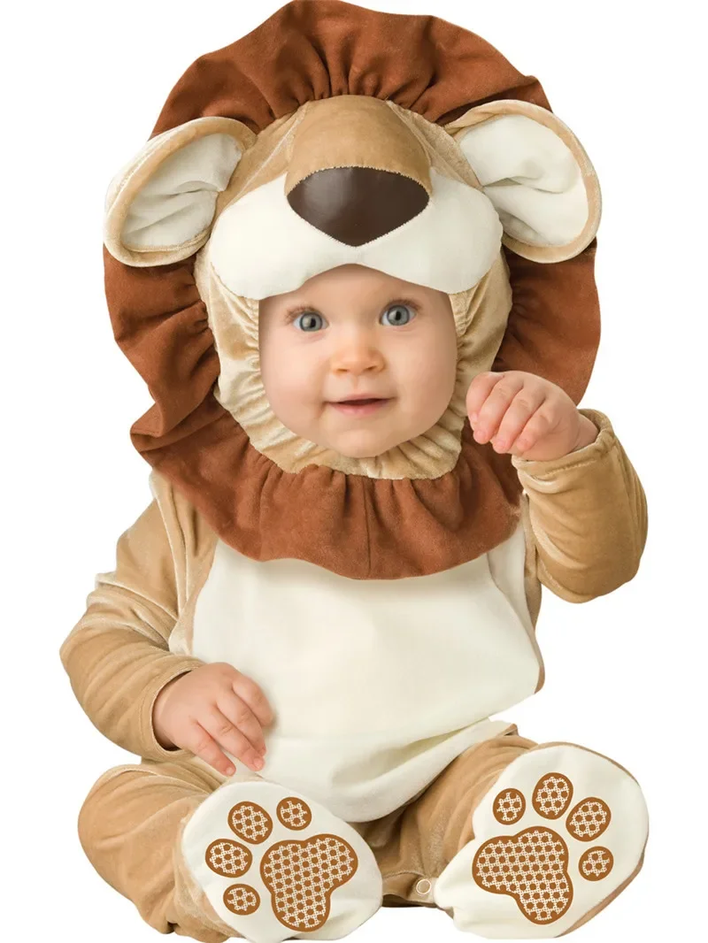 Purim Halloween Costume Baby Boy Clothes Girls Monkey Polar Bear Romper Kids Clothing Set Baby Hat Socks Toddler  Set