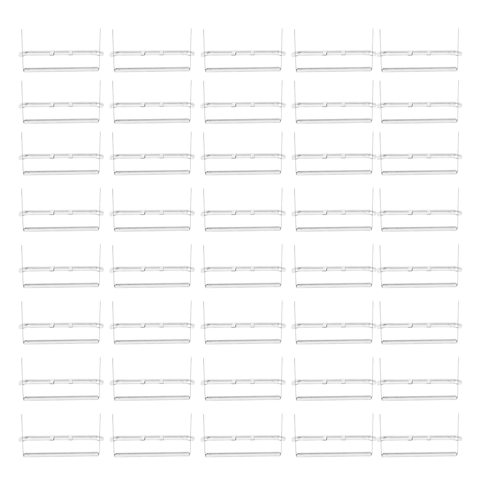 100pcs Plastic Strips Bookbinding Clips Safe Stationery Bookbinding Office Craft Supplies Practical Clips