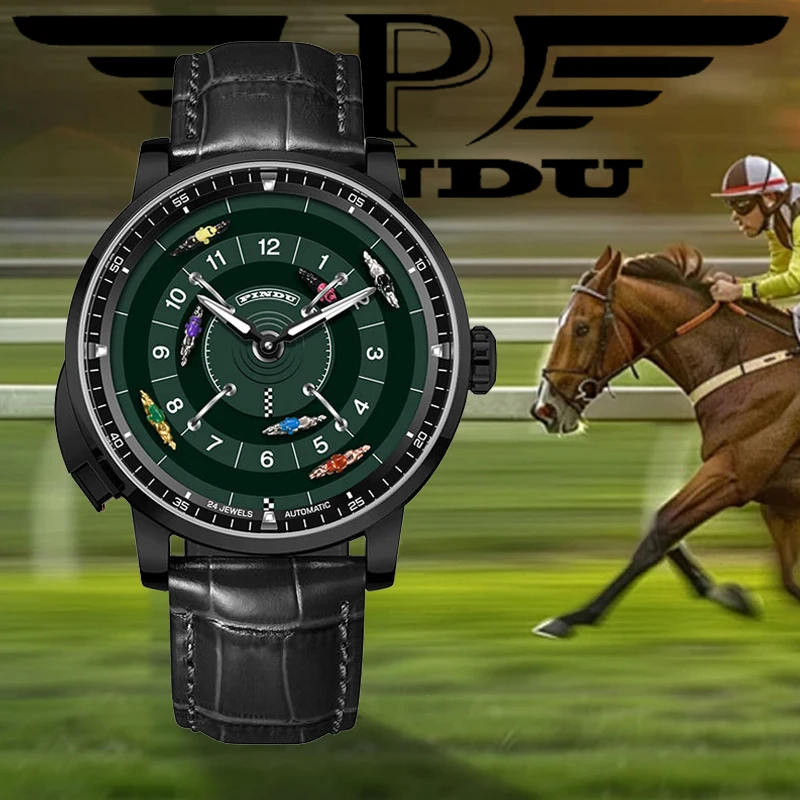 2025 New PINDU DESIGN Luxury Men Mechanical Watches Stainless Steel Watch Top Brand Sapphire Glass Button rotation game Watch - Image 3
