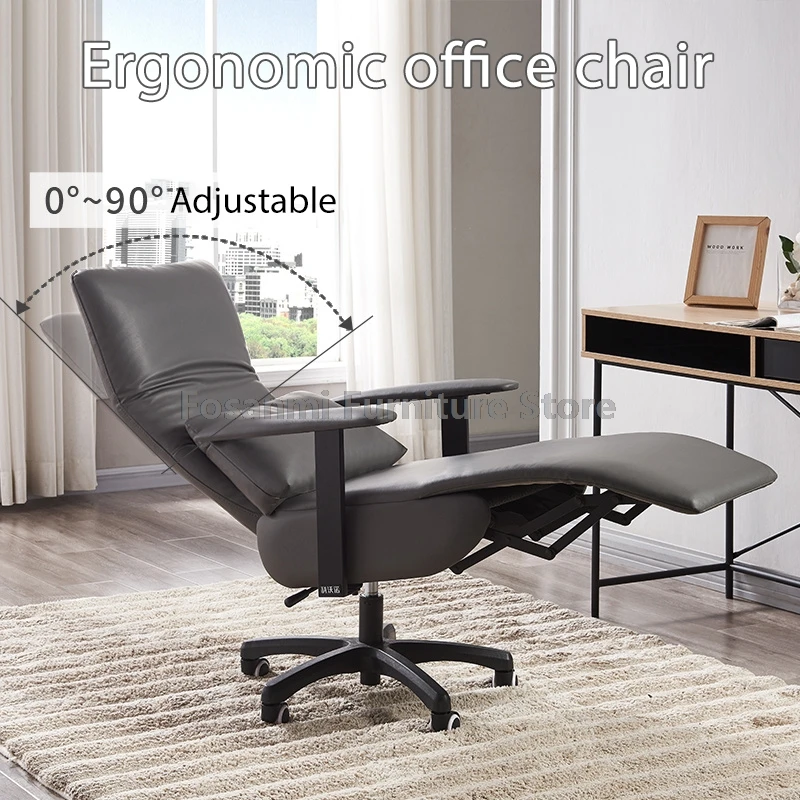 Modern Ergonomic Office Chair Soft Adjustable Backrest Angle And Height Adjustable Computer Chair Gaming Chair With Swivel Seat 