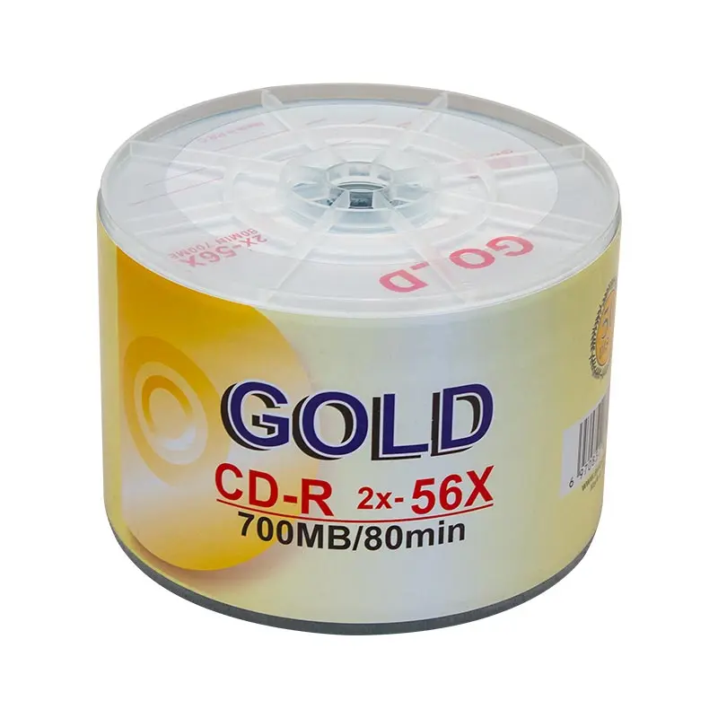 GOLD CD-R 2X-56X 700MB/80MİN BLANK CD 50Lİ PACKAGE PRICE