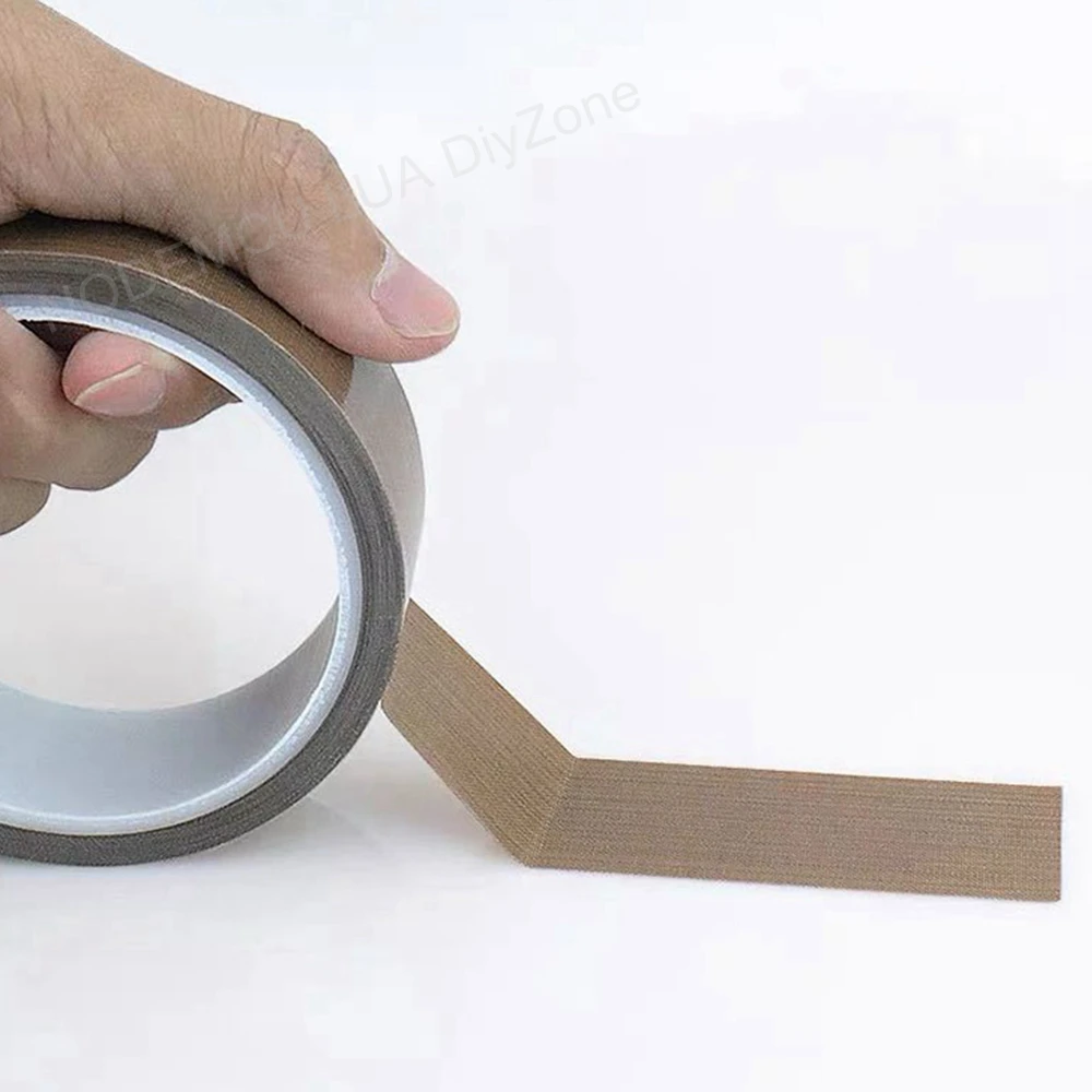 10M 0.13/0.18mm PTFE Tape 300 Degree High Temperature Resistance Adhesive Tapes Cloth Heat Insulation Sealing Machine Sticker