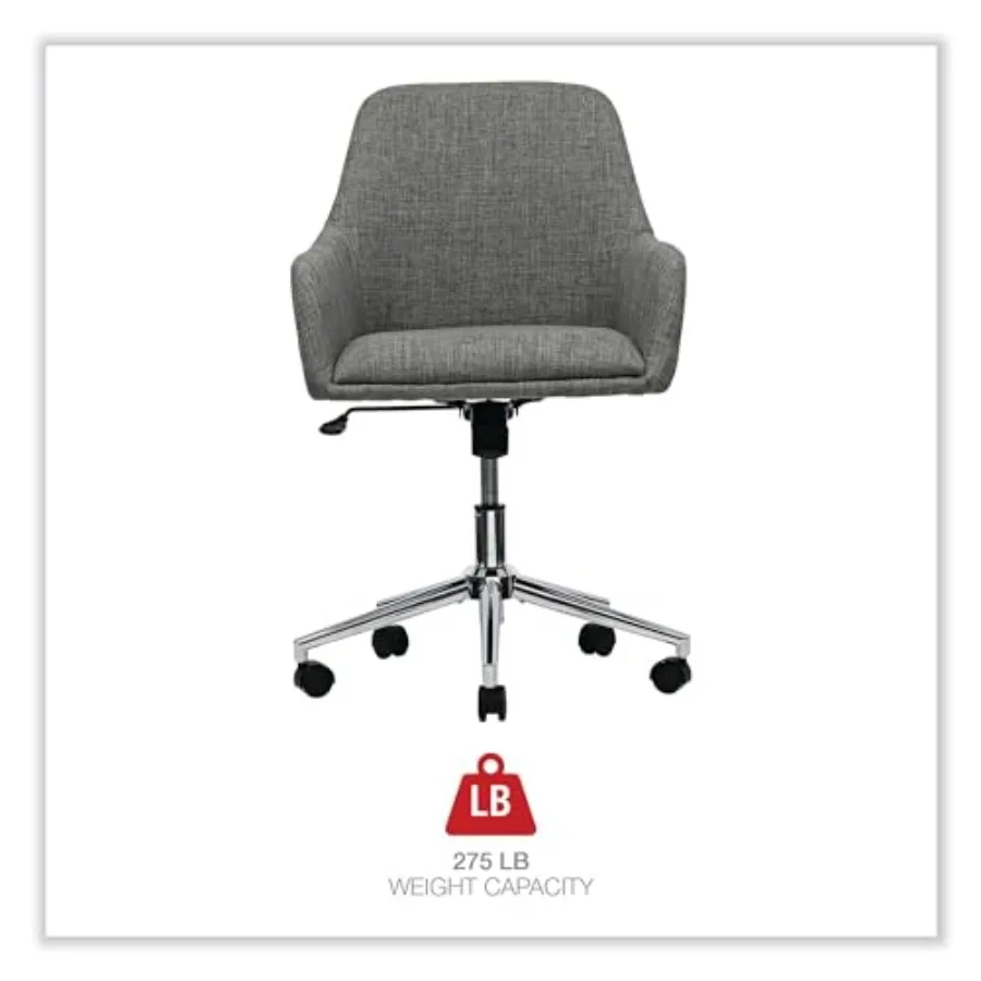 كرسي مهام منتصف القرن بتصميم مريح للمكاتب المنزلية والمساحات التجارية يدعم ما يصل إلى 275 رطلًا مقعدًا قابل للتعديلًا #3