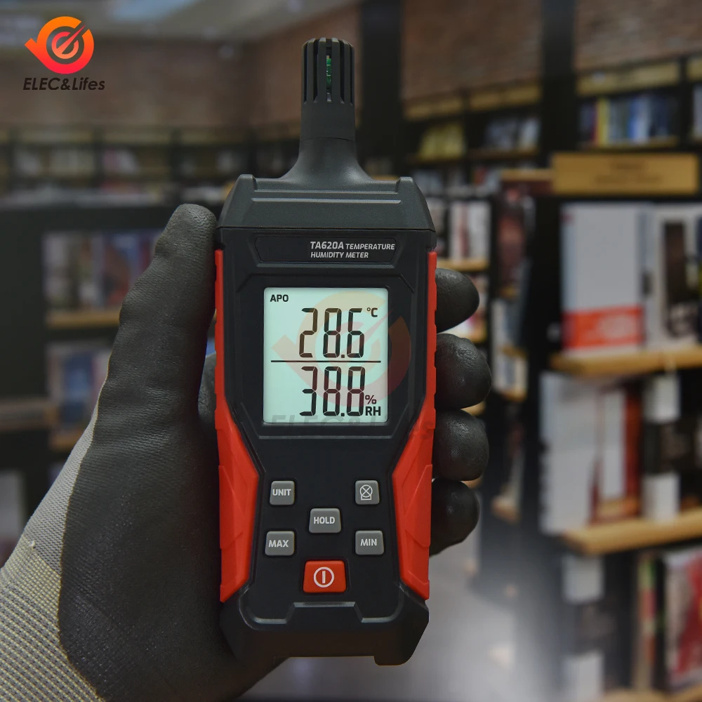 TA620A Handheld Temperature And Humidity Meter Industrial High-precision Indoor Temperature And Humidity Detector