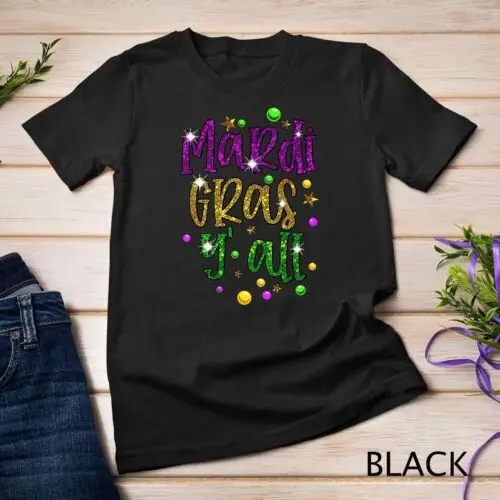 Mardi Gras Yall Funny Vinatage New Orleans Party T-Shirt Unisex T-shirt