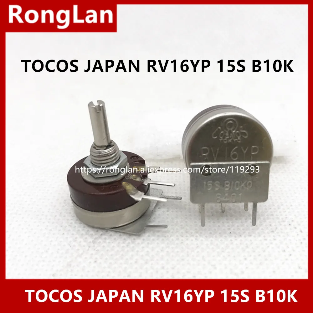 Original Japanese TOKYO RV16YP 15S B10K TOCOS import potentiometer Axis 3mmX15mm -10PCS