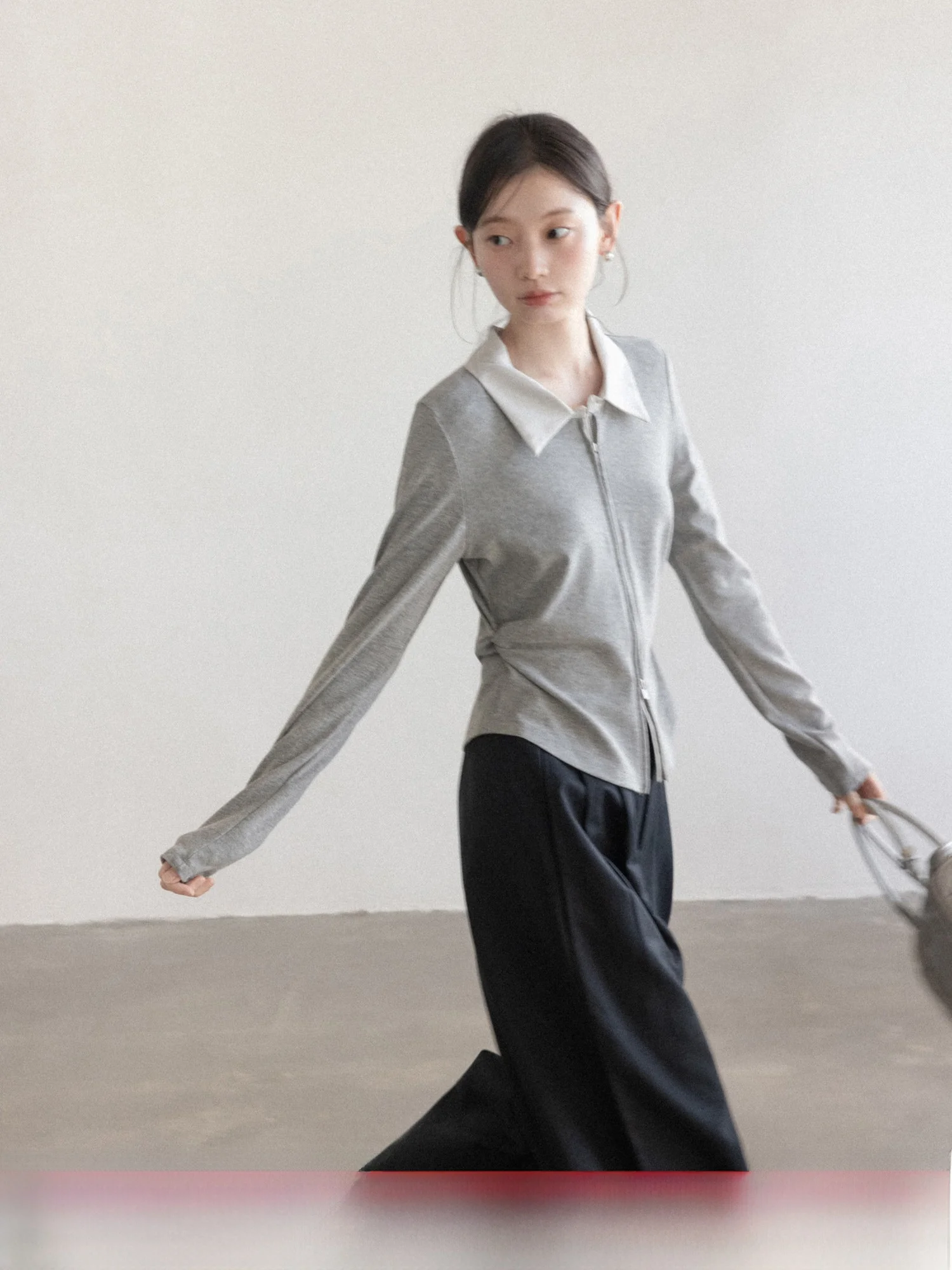 

Весенняя женская футболка с длинным рукавом, базовая, повседневная, удобная, из мягкой ткани, с цветными блоками