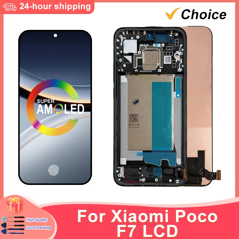 display-amoled-da-683-pollici-per-xiaomi-poco-f7-lcd-25053pc47g-25053pc47i-digitalizzatore-touchscreen-per-la-sostituzione-del-display-del-poco-f7