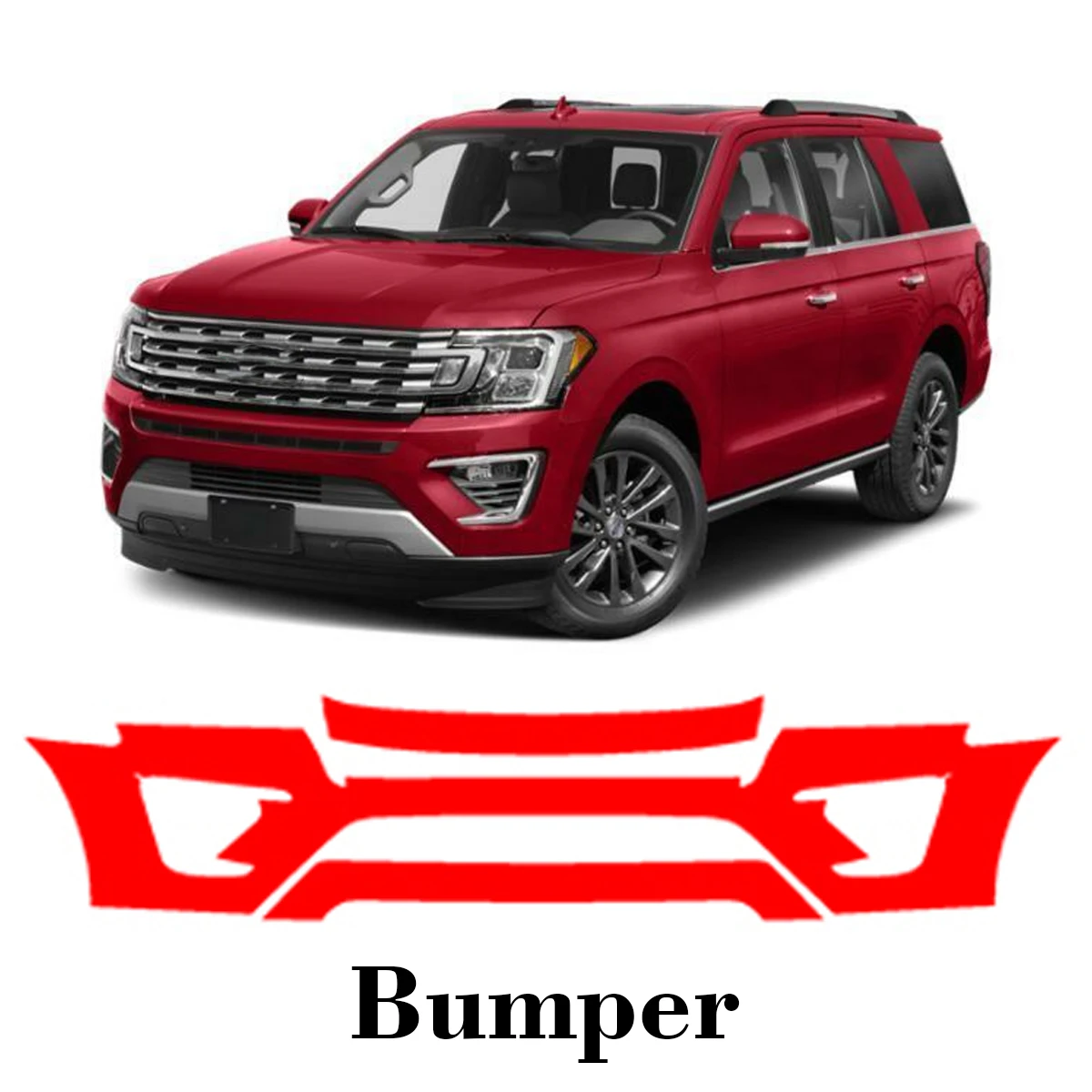 

Car Precut Paint Protection Film Front Bumper Anti-scratch Exterior TPU PPF For Ford Expedition 2018-2021
