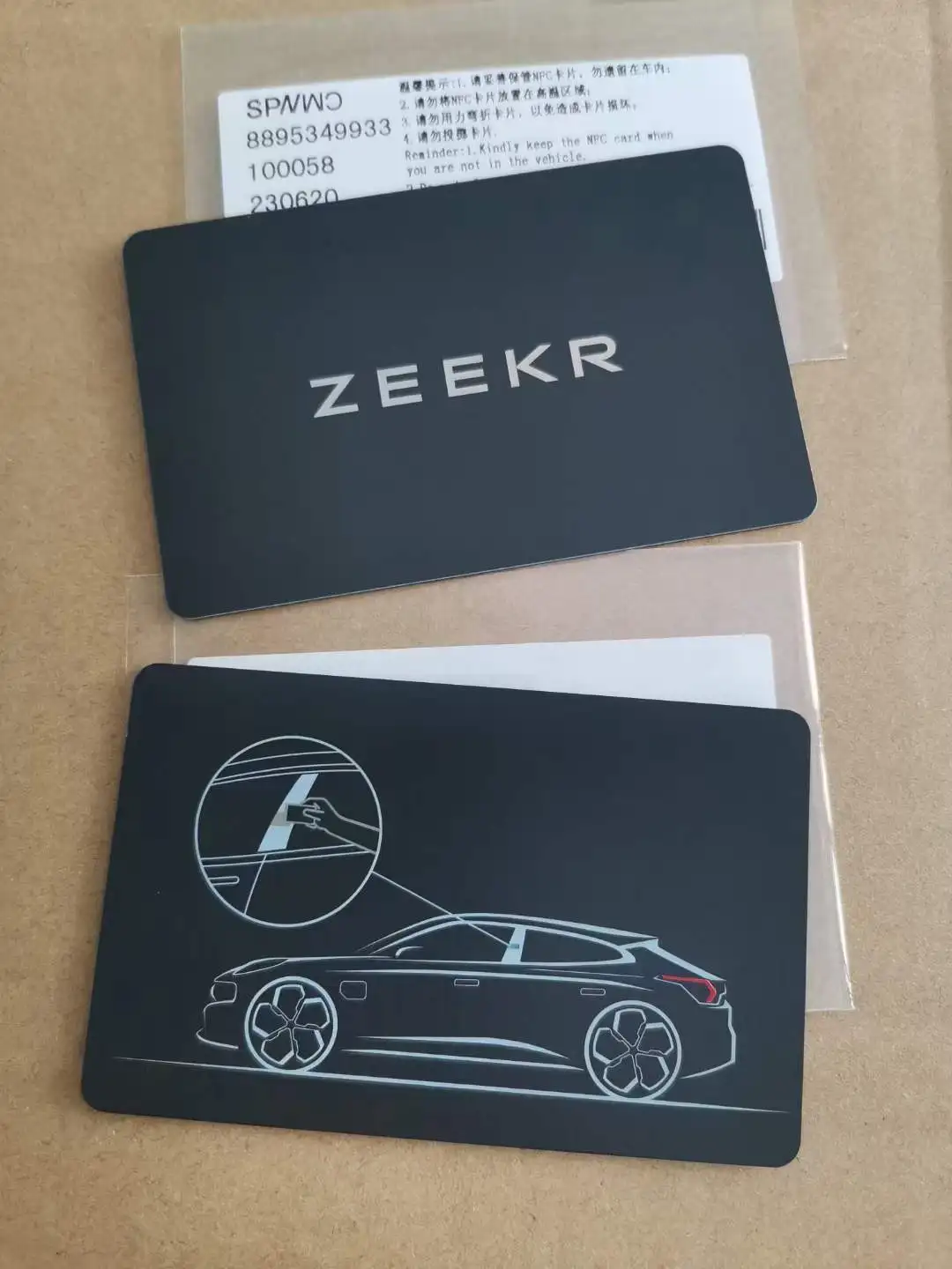 Original Zeekr 001 Keyless Car Bluetooth Remote Key for Zeekr 001 Intelligent Genuine Car Bluetooth NFC Key Card