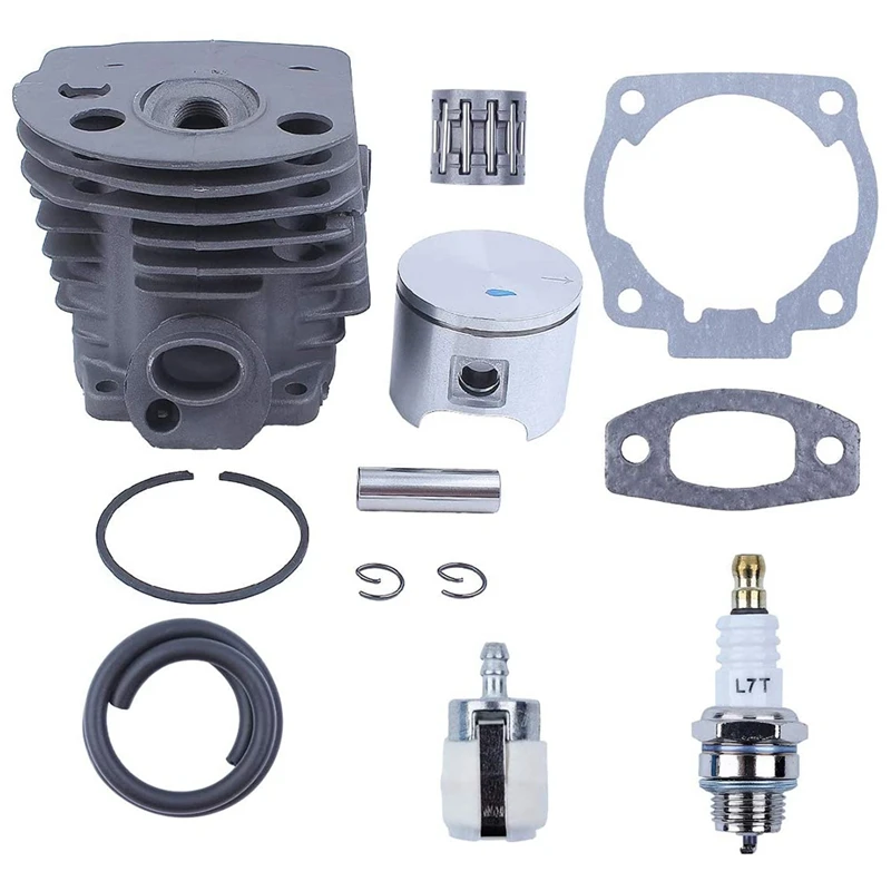 LUDA Cylinder Piston Bearing Kit For Husqvarna 51 55 For Ranch (46Mm) Electric Saw Fuel Filter Wire Washer 503 16 91-71