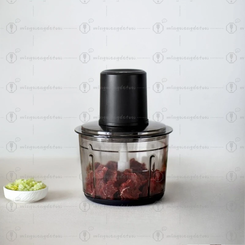 Household Electric Meat Grinder, Mini Multifunctional Automatic Mixer for Mincing Meat, Chopping Vegetables