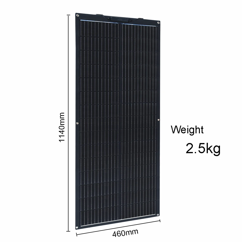 panel solar 12v flexible 240w 200w 120w 100w 50w 12v cargador de batería panel fotovoltaico para camper RV barco casa balcón monocristalino UE almacén DHL envío