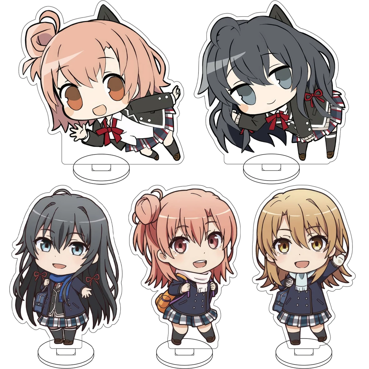 

10CM Anime ‌My Teen Romantic Comedy SNAFU Cos Yukinoshita Yukino Yuigahama Yui Miura Yumiko Figure Acrylic Stand Cute Ornaments