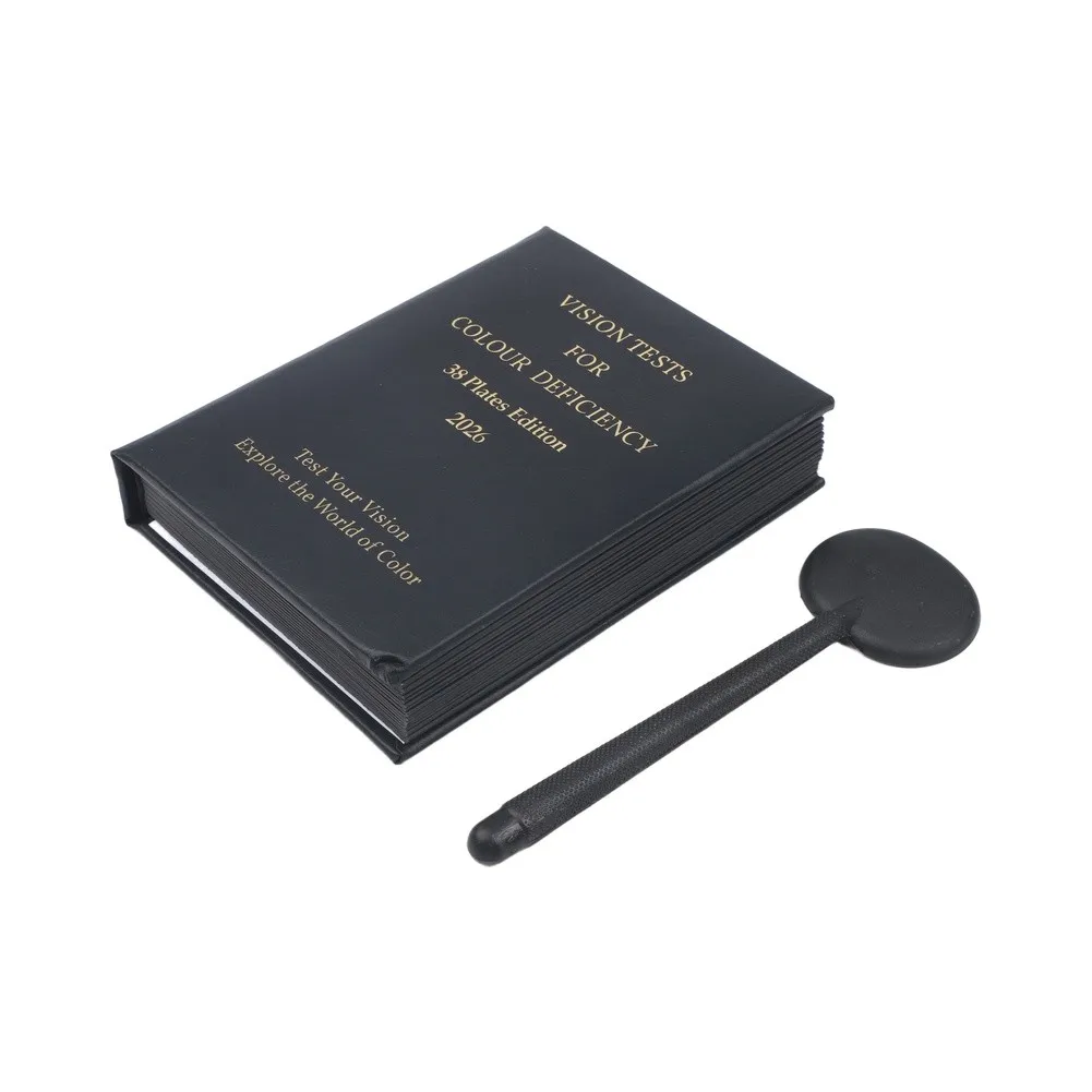 19*14.8*4cm Color Vision Test Professional Test Materials 38 Optometry Plates Diagnostic Color Plates Eye Health Assessment