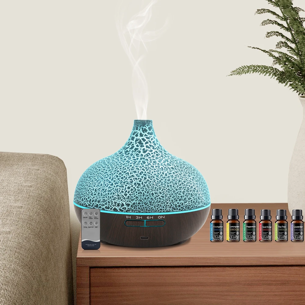 

Ultra Quiet 550ml Aromatherapy Humidifier with Auto Shutoff Perfect for Home & Office