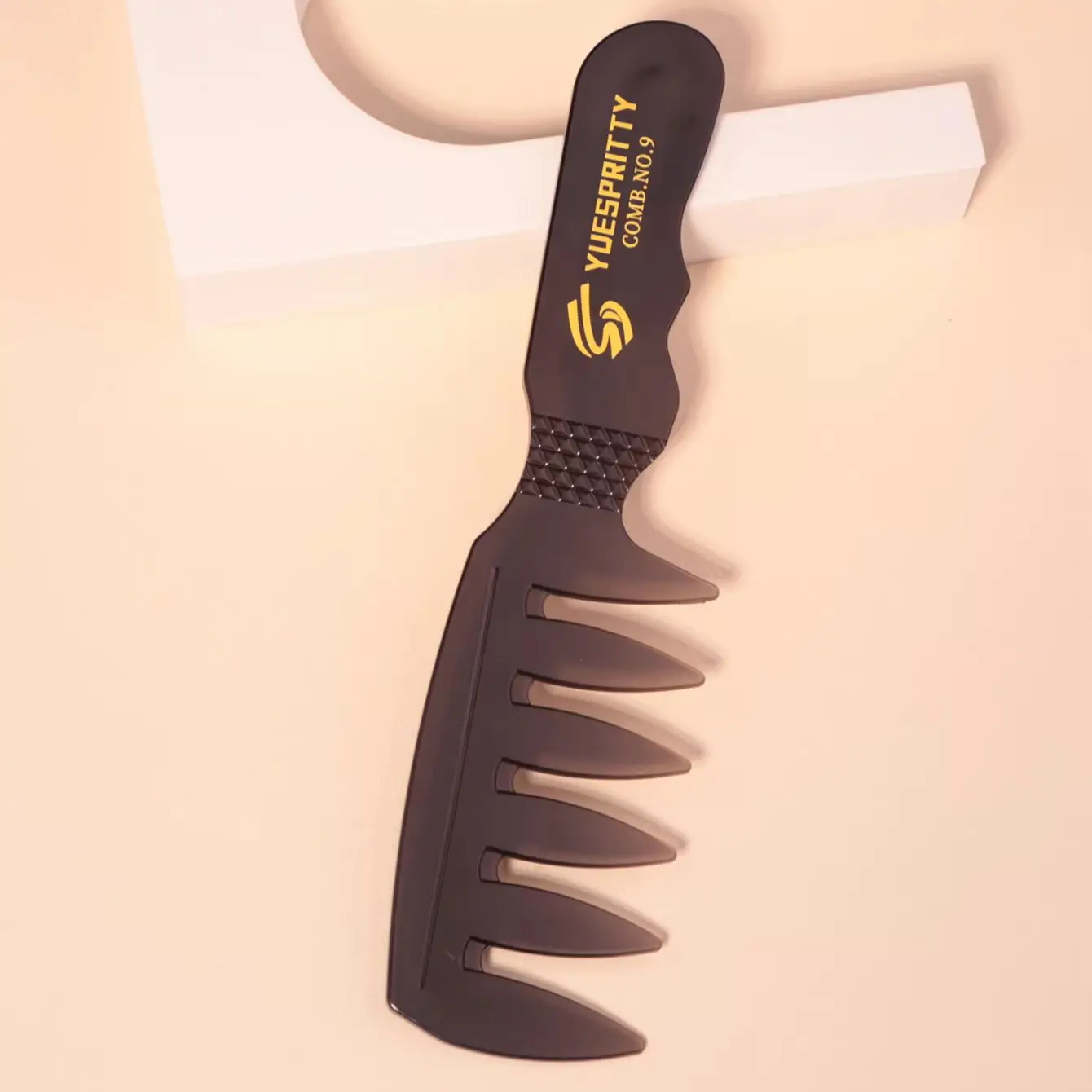 1pc Wide Tooth Hair Comb, Fishbone Styling Comb, Suitable for Dry and Wet Hair, Hair Salon Tool, Special for Real Hair Wigs