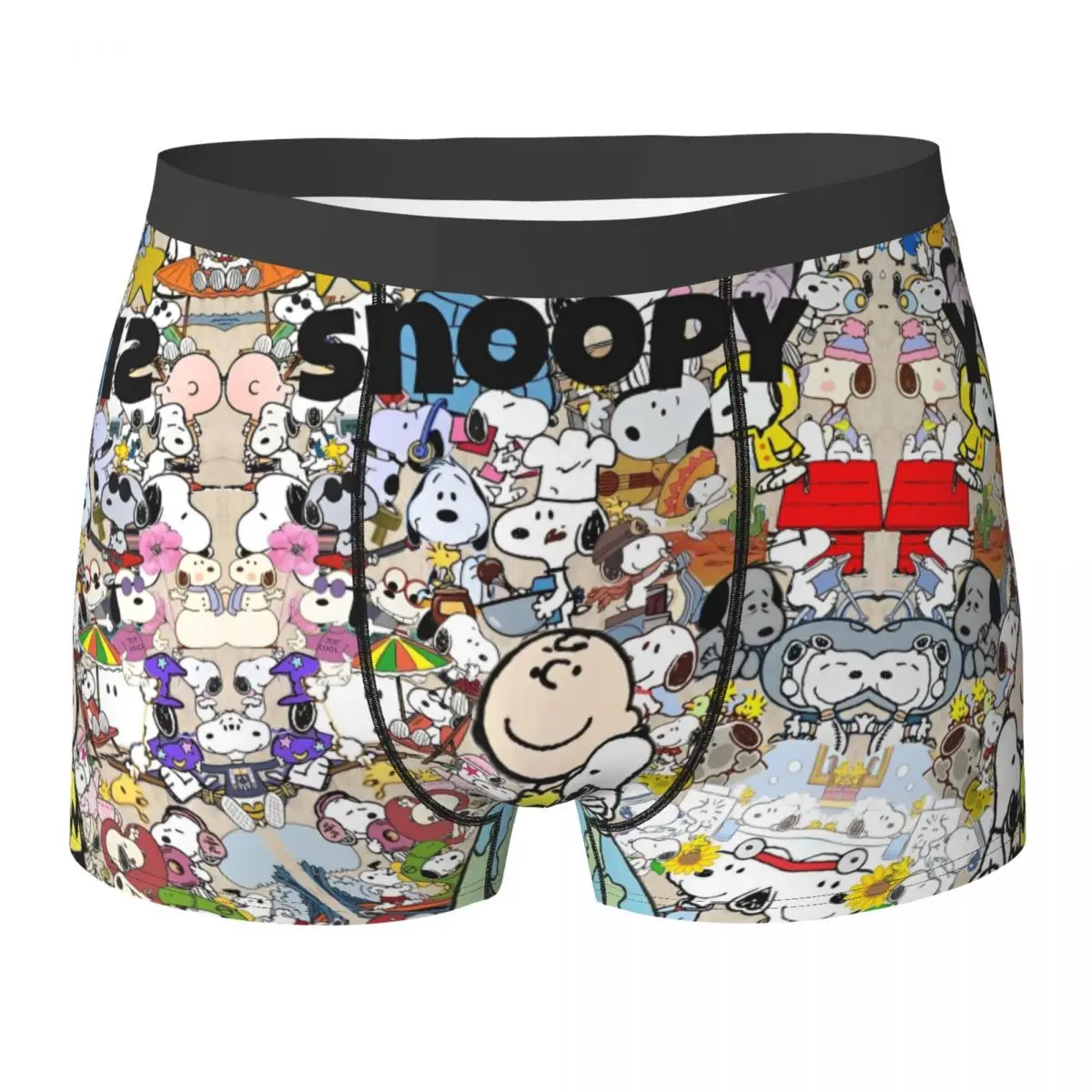 

Snoppy Kawaii Underwear Printing Trunk Quality Men Panties Comfortable Shorts Briefs Gift Idea