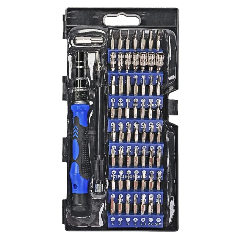 

The Precision Screwdriver Set 60-in-1 is a professional hand tool for repairing laptops, cell phones and other electronic produc