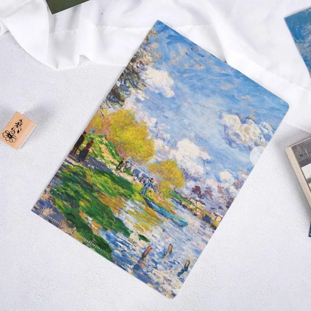 

Novetly Storage Bag L Shaped Folder Presentation Folder Famous Painting Series A4 File Folder Documents Paper Organizer School