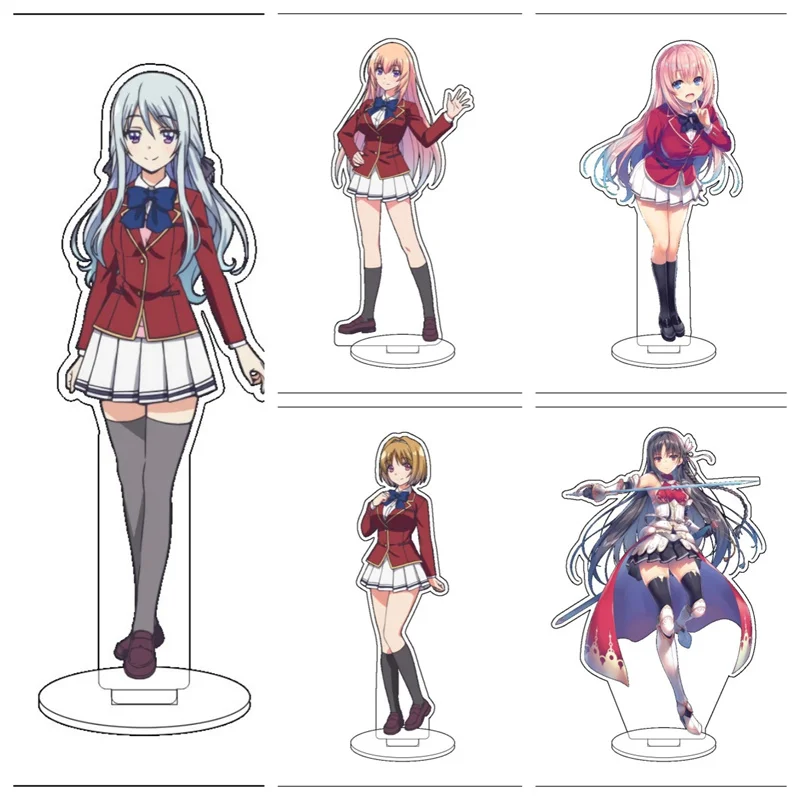 

Anime Classroom of the Elite Cosplay 16CM Acrylic Stand Ornaments Horikita Suzune Kiyotaka Ayanokoji Figure Stand toy Gift
